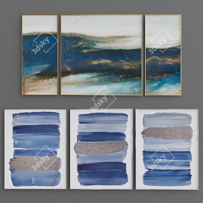 Ocean Serenity Canvas Prints 3D model image 1