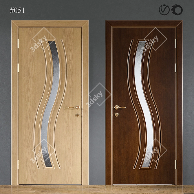 Classic Elegance Door #051 3D model image 1