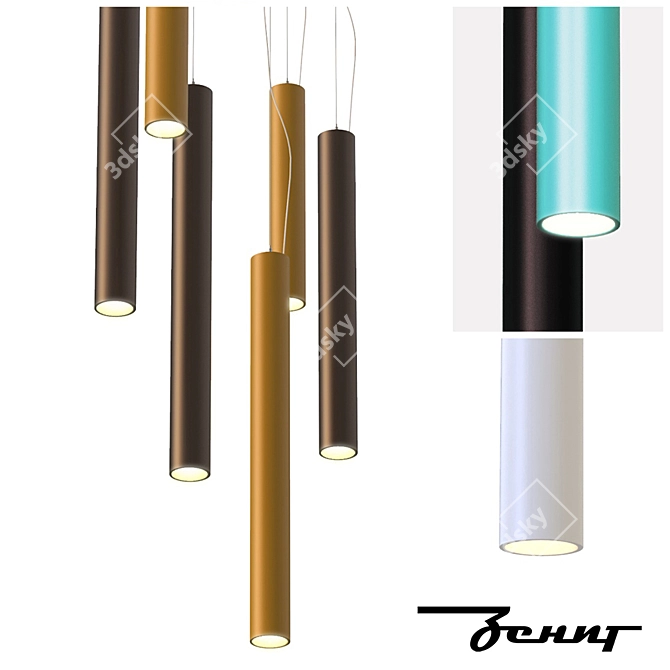 Liny Pendant Lights: Stylish and Customizable 3D model image 1