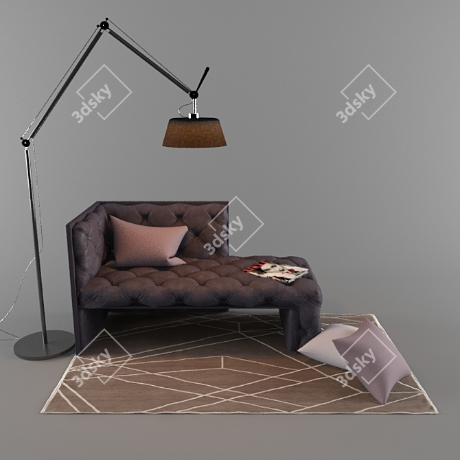 Versatile Upholstered Furniture 3D model image 2