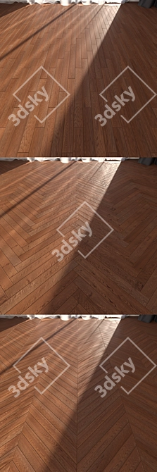 Dazzling Rovere Carvi Parquet 3D model image 2