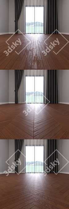 Dazzling Rovere Carvi Parquet 3D model image 3