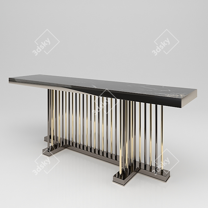 Elegant Schubert Longhi Console 3D model image 1