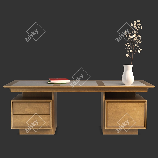 Direttorio-inspired Morelato President Writing Desk 3D model image 1