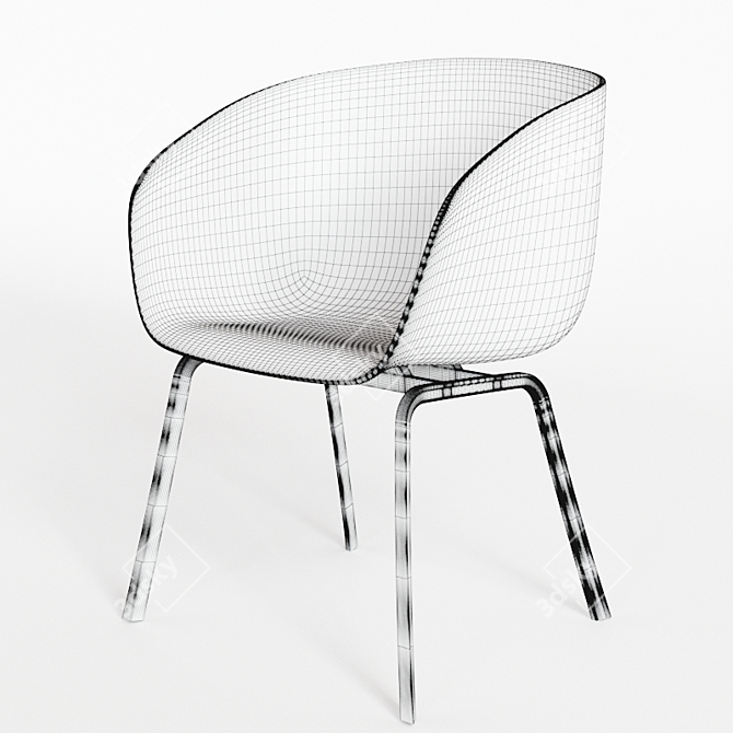 Modern Style Chair: Sleek Design 3D model image 2