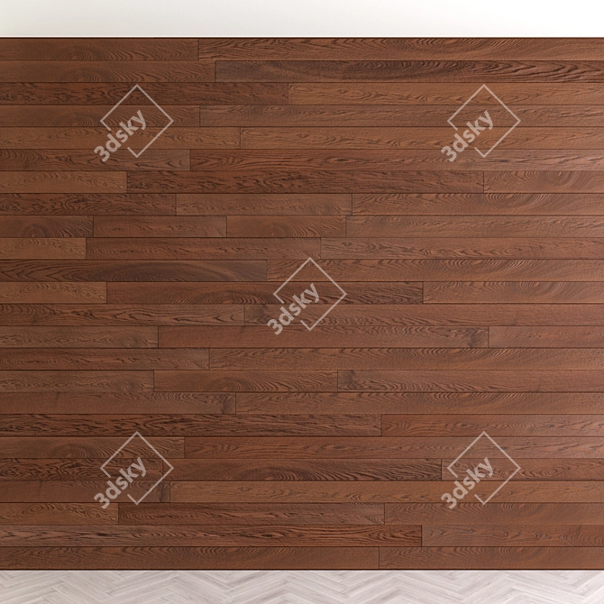 Wooden 3D Panel: 12 Textures 3D model image 1