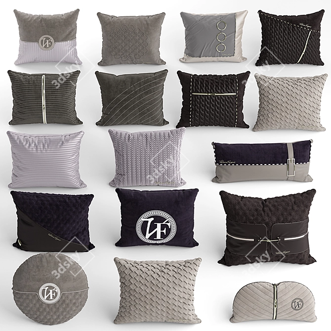 Vittoria Frigerio Luxe Pillows 3D model image 1