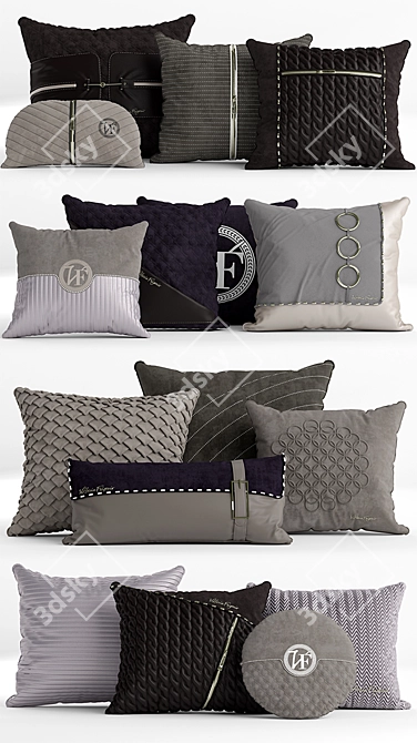 Vittoria Frigerio Luxe Pillows 3D model image 2