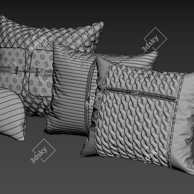 Vittoria Frigerio Luxe Pillows 3D model image 3