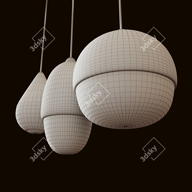 Thero Lamps: Stylish Lighting Options 3D model image 3