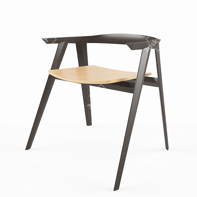 Sleek Spada Chair: Modern Design at Its Finest 3D model image 1