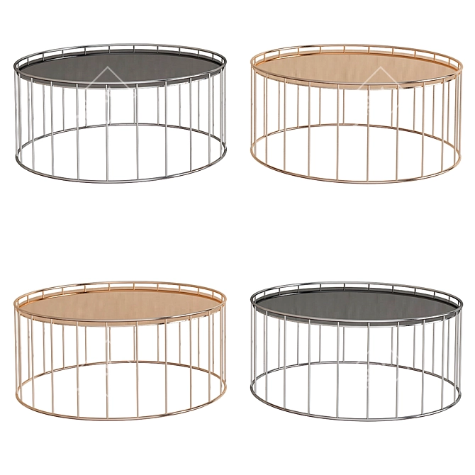 Modern Minimalist Coffee Tables 3D model image 1