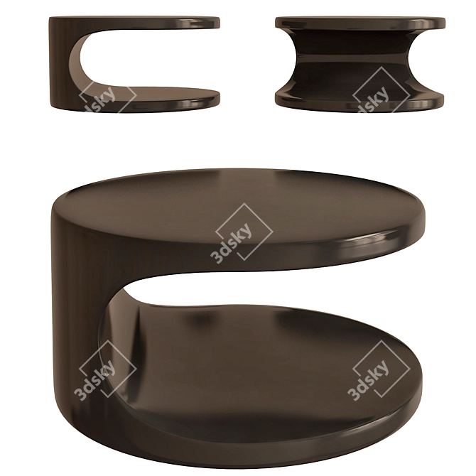 Minimalistic Elegance: Cernobbio Minotti Coffee Tables 3D model image 1