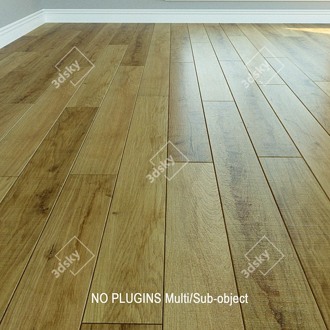 Natural Wood Laminate, Oak Native Sepia 3D model image 1