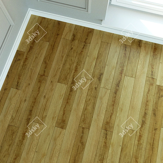 Natural Wood Laminate, Oak Native Sepia 3D model image 2