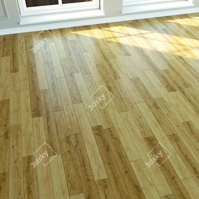 Natural Wood Laminate, Oak Native Sepia 3D model image 3