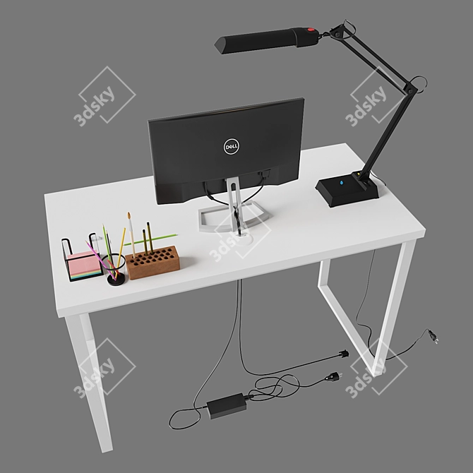 Versatile Work Table: Perfect for Any Workplace! 3D model image 2