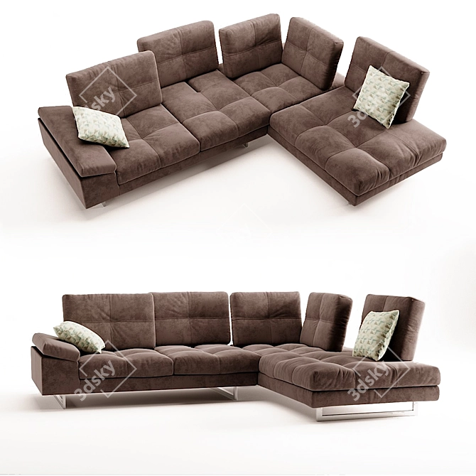 Modern Italian Sofa - Privè 3D model image 1