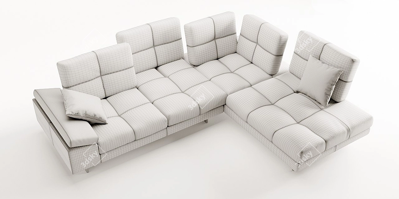 Modern Italian Sofa - Privè 3D model image 3