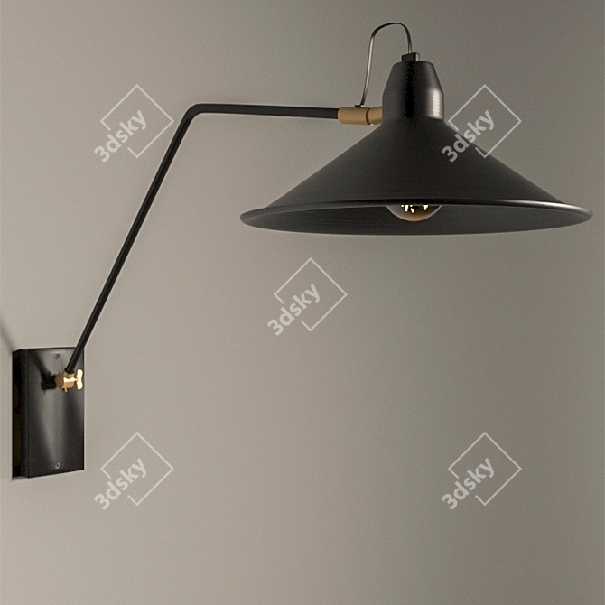 Dutchbone Patt Adjustable Wall Lamp 3D model image 2