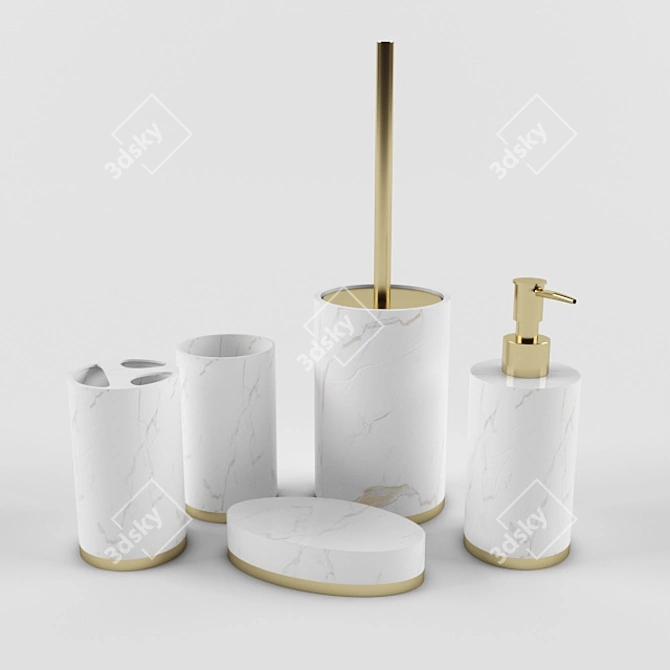 Sleek Millimeter Bathroom Accessory 3D model image 1