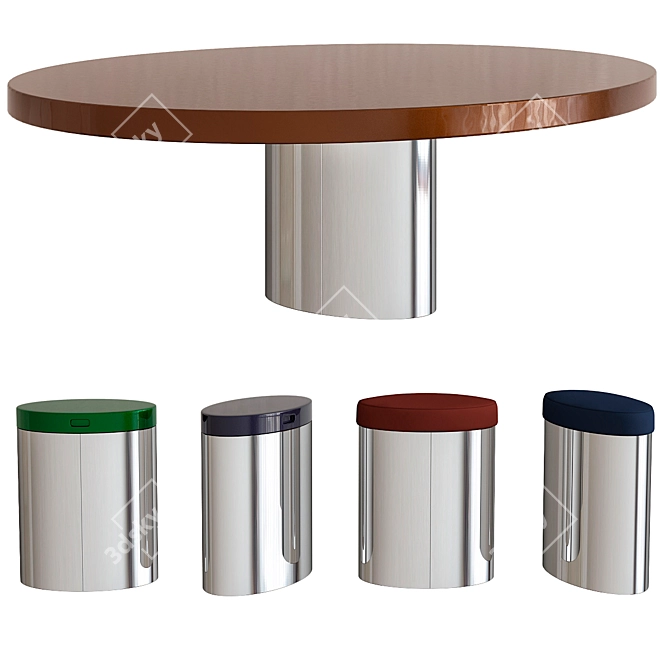 Stylish RAYMOND Minotti Tables 3D model image 1