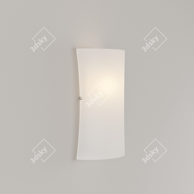 Elegant Mocha Sconce: Aileen 3D model image 2