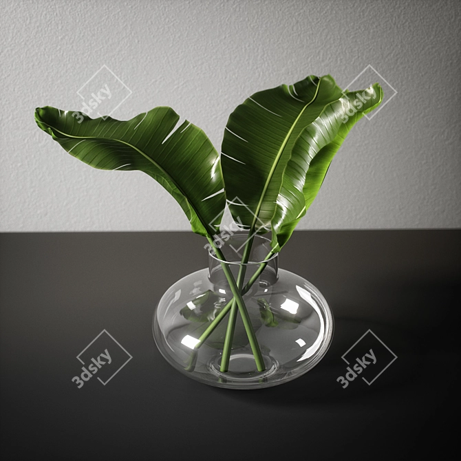 Elegant Branch Decor Set 3D model image 6