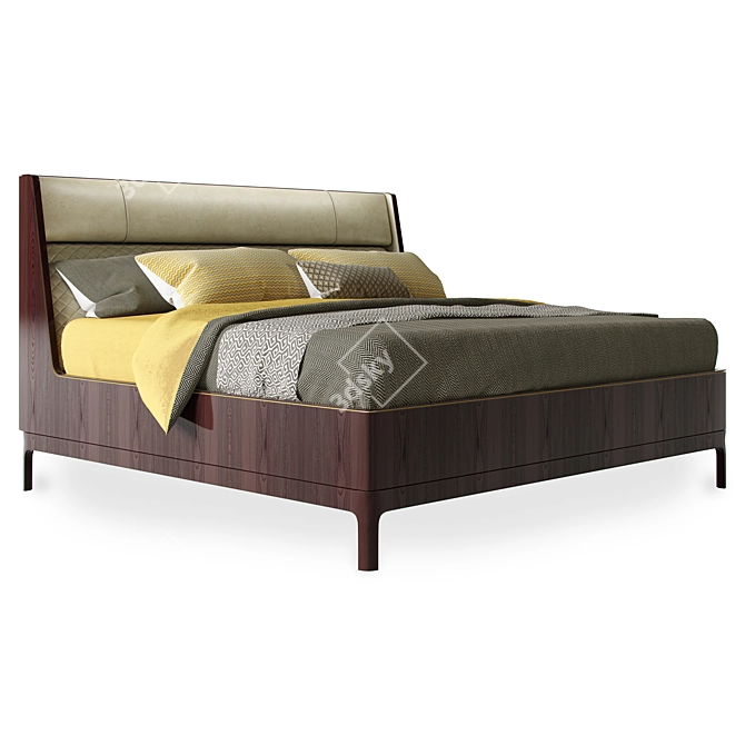 LEXINGTON Empire Upholstered Bed 3D model image 1