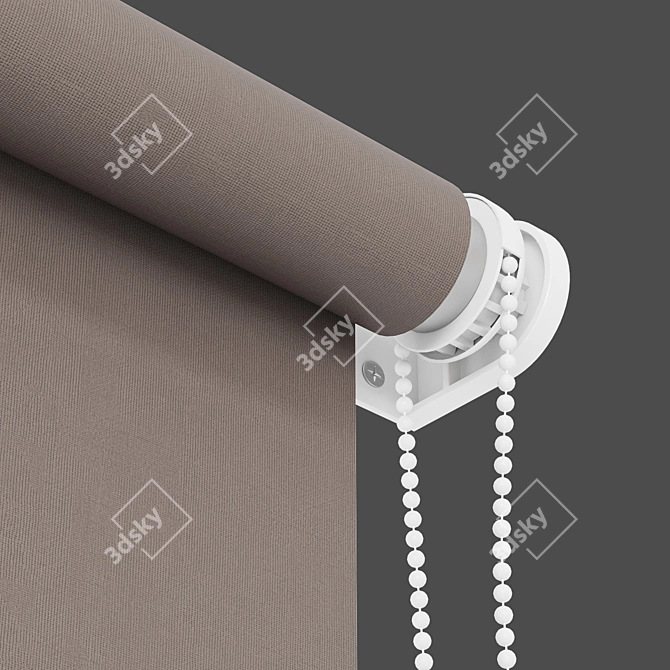 Versatile Roller Blind: 8 Stunning Colors 3D model image 2