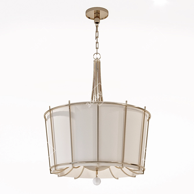 Luminous Baker Chandelier 3D model image 1