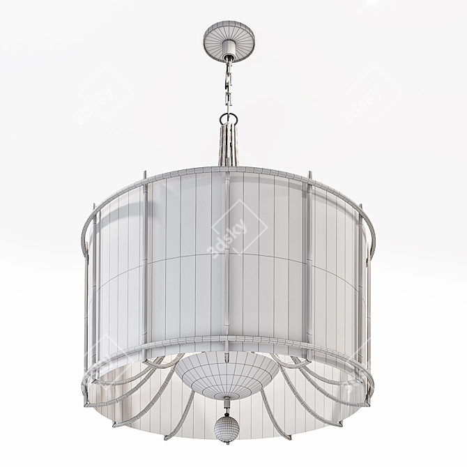 Luminous Baker Chandelier 3D model image 3