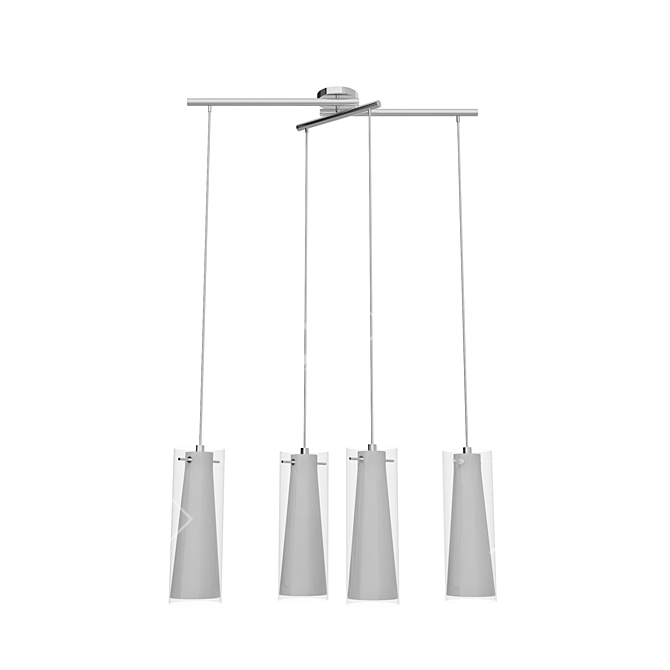 Elegant PINTO Suspension Light 3D model image 1