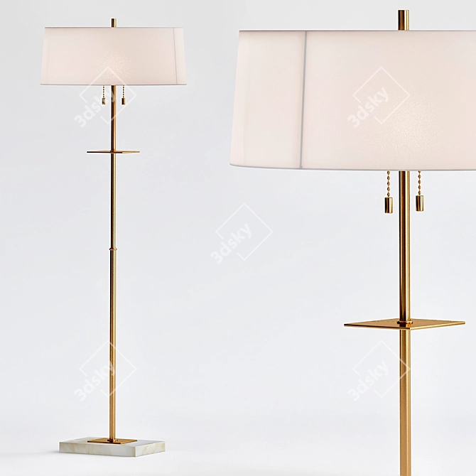 Arteriors Wilson Floor Lamp 3D model image 1