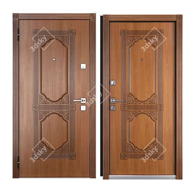 Mastino Lacio Metal Entrance Door 3D model image 3