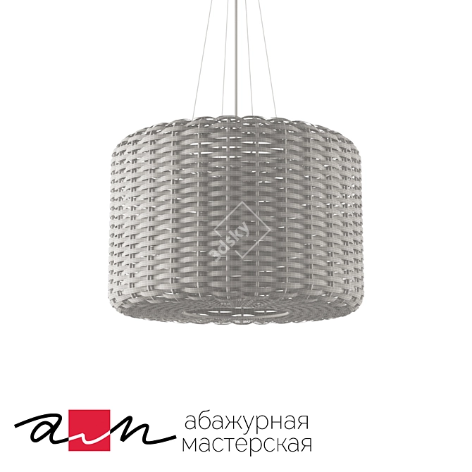 Rattan Ceiling Lamp 2079 (OM) 3D model image 2