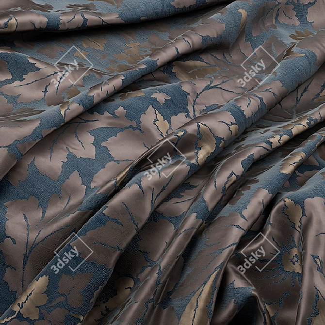 ZOFFANY Constantina Damask Weaves: Timeless Elegance in 5 Stunning Colors 3D model image 1