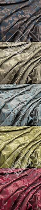 ZOFFANY Constantina Damask Weaves: Timeless Elegance in 5 Stunning Colors 3D model image 2