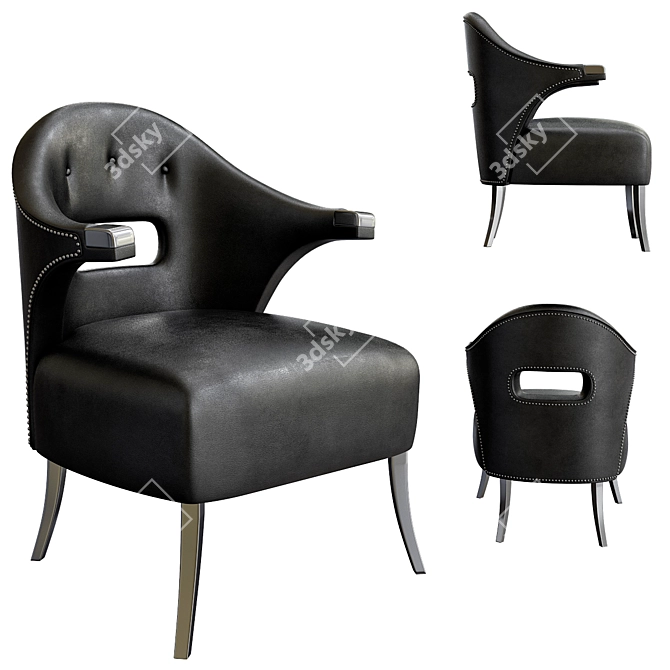 Nanook Armchair: Sleek and Sophisticated 3D model image 1