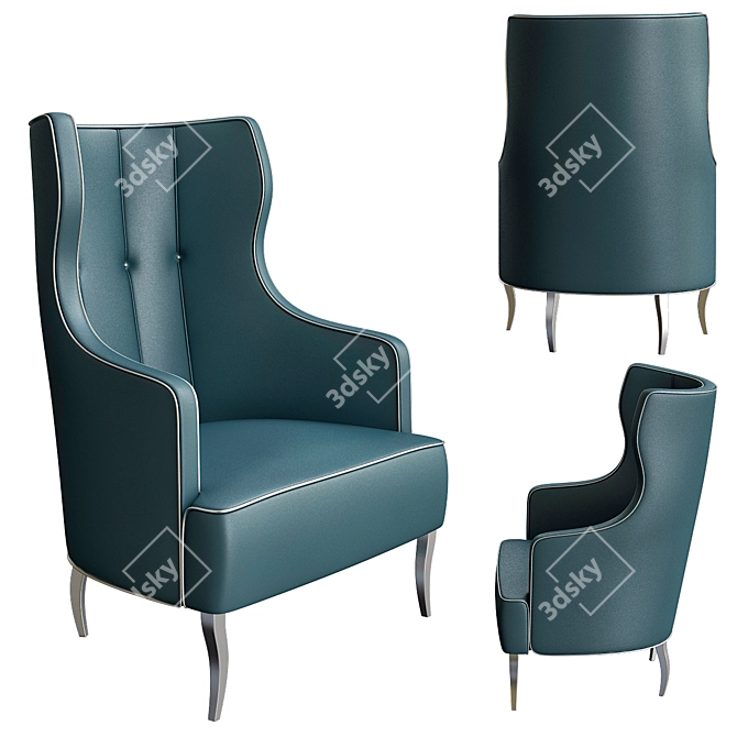 Iguazu Armchair: Unparalleled Comfort with Brabbu 3D model image 1