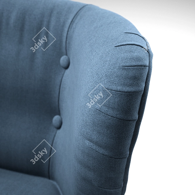 GUBBO Armchair: Modern Comfort & Style 3D model image 3