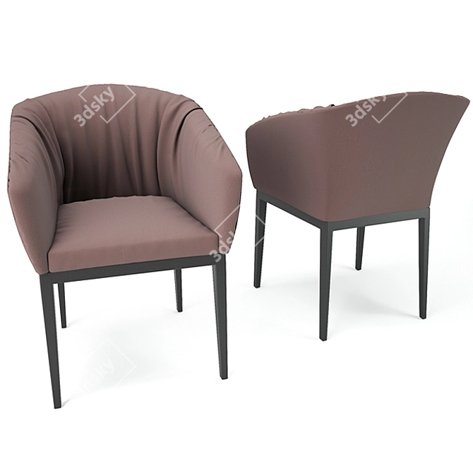 Elegant Morgana Beidge Chair: Luxurious Design for Modern Spaces 3D model image 1