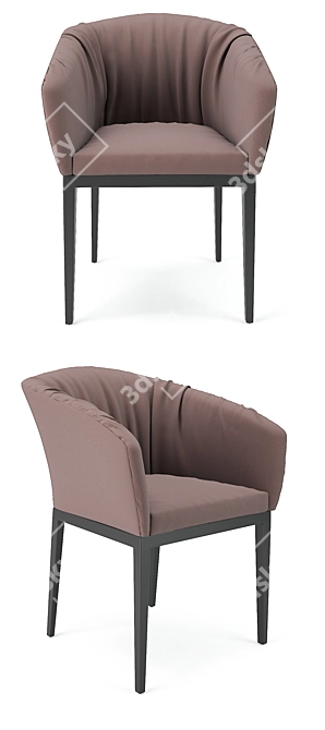 Elegant Morgana Beidge Chair: Luxurious Design for Modern Spaces 3D model image 2