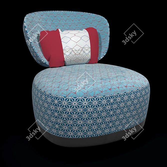 Modern Comfort: Juju Armchair by Moroso 3D model image 2