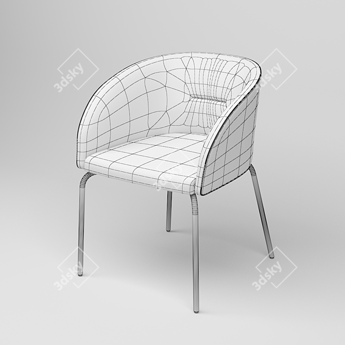 Connubia Rosie Soft Chair 3D model image 3