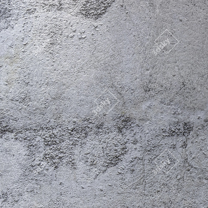 Seamless 4K Concrete Wall Texture 3D model image 3