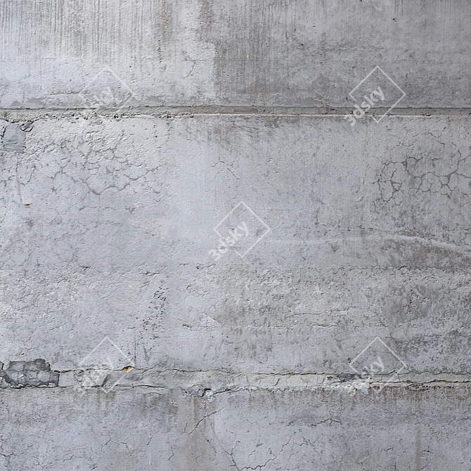 Seamless Concrete Wall Texture 3D model image 3