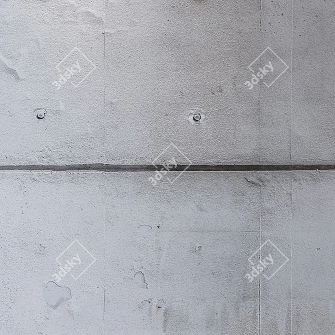 Seamless Concrete Wall Texture 3D model image 3