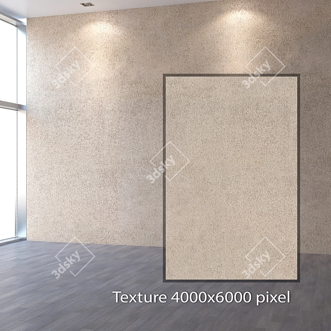 Seamless 4K Texture: Facade & Interior Plaster 3D model image 2