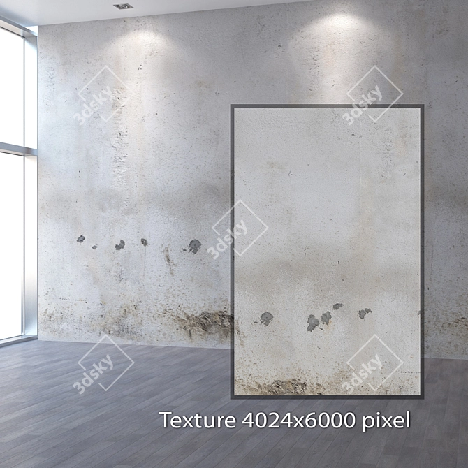 4K Seamless Stucco Texture: Realistic & Versatile 3D model image 2